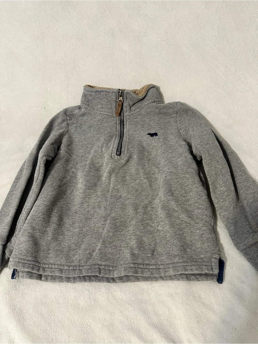 Carter's Gray Half-Zip Pullover Jacket